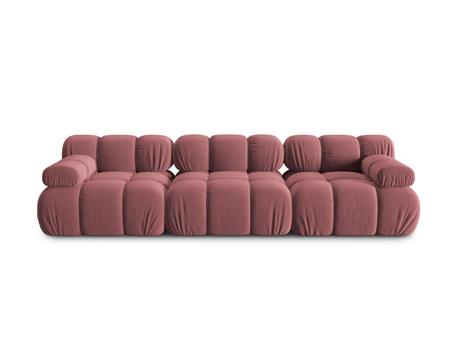 Velvet three-seater sofa Bellis