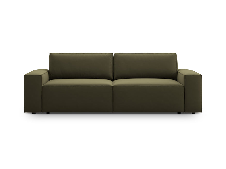 Velvet sofa bed Jodie with bedding box