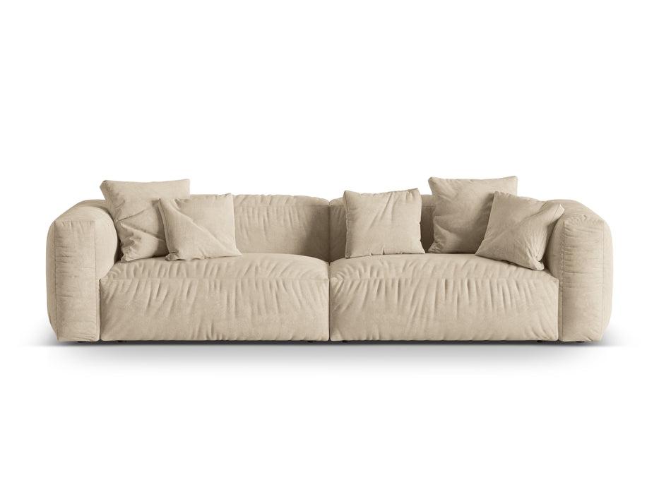 Four-seater velvet sofa Martina