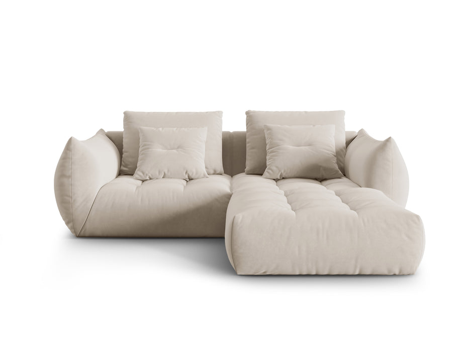 Dvivietė velveto kampinė sofa Bloom