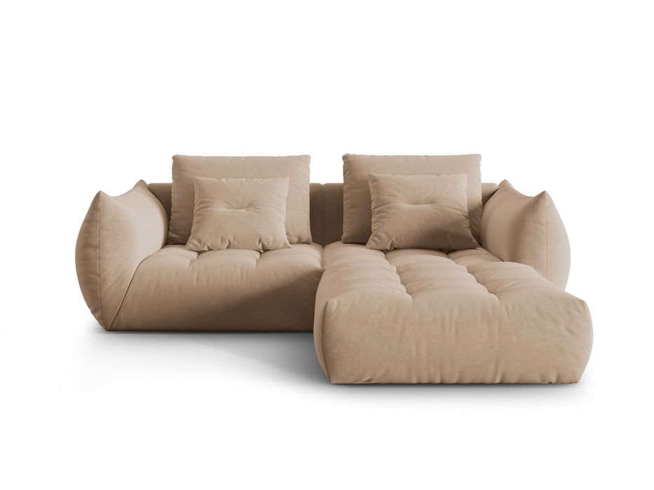 Dvivietė velveto kampinė sofa Bloom