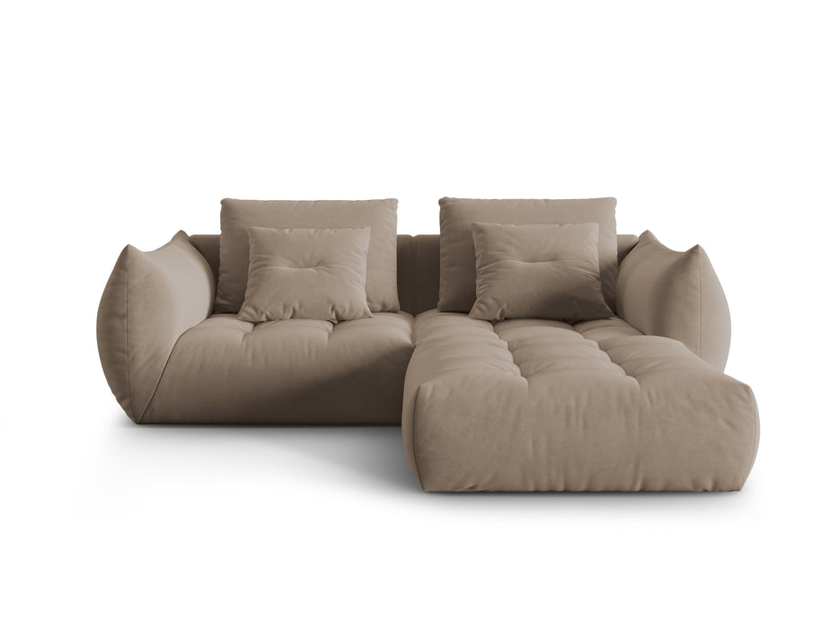 Dvivietė velveto kampinė sofa Bloom