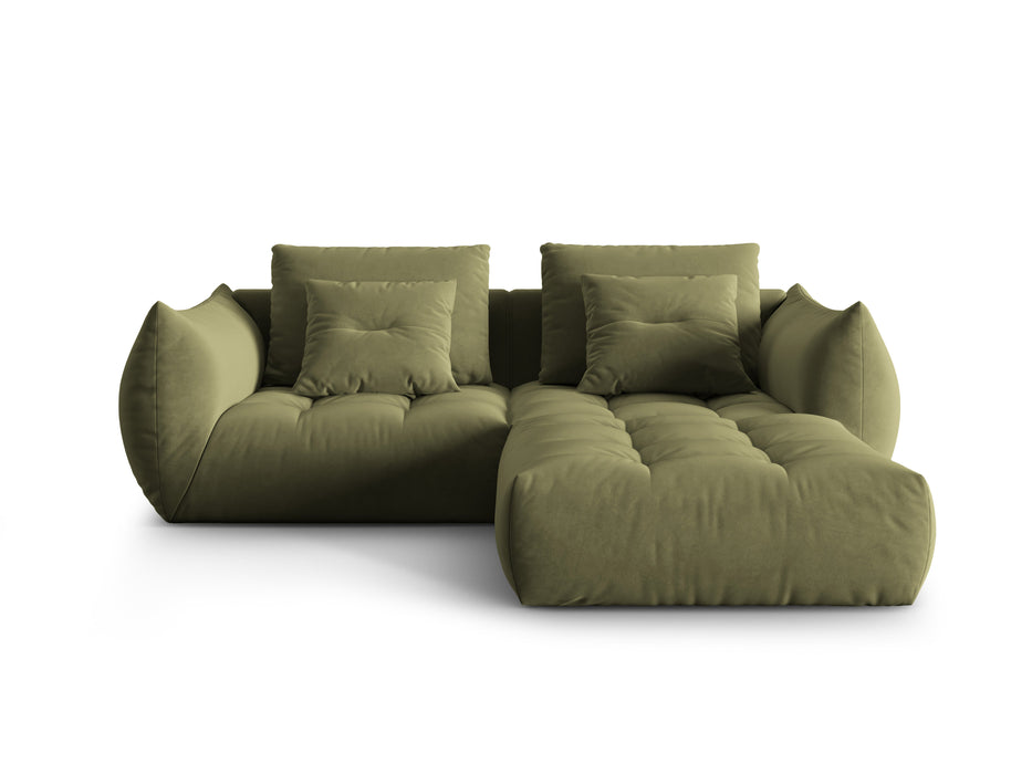Dvivietė velveto kampinė sofa Bloom