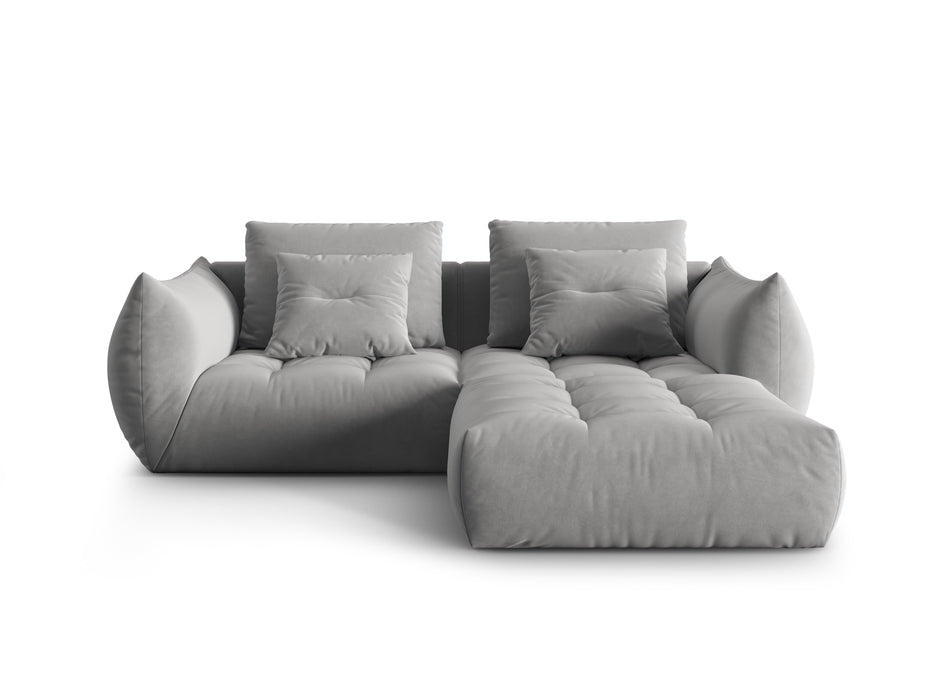 Dvivietė velveto kampinė sofa Bloom