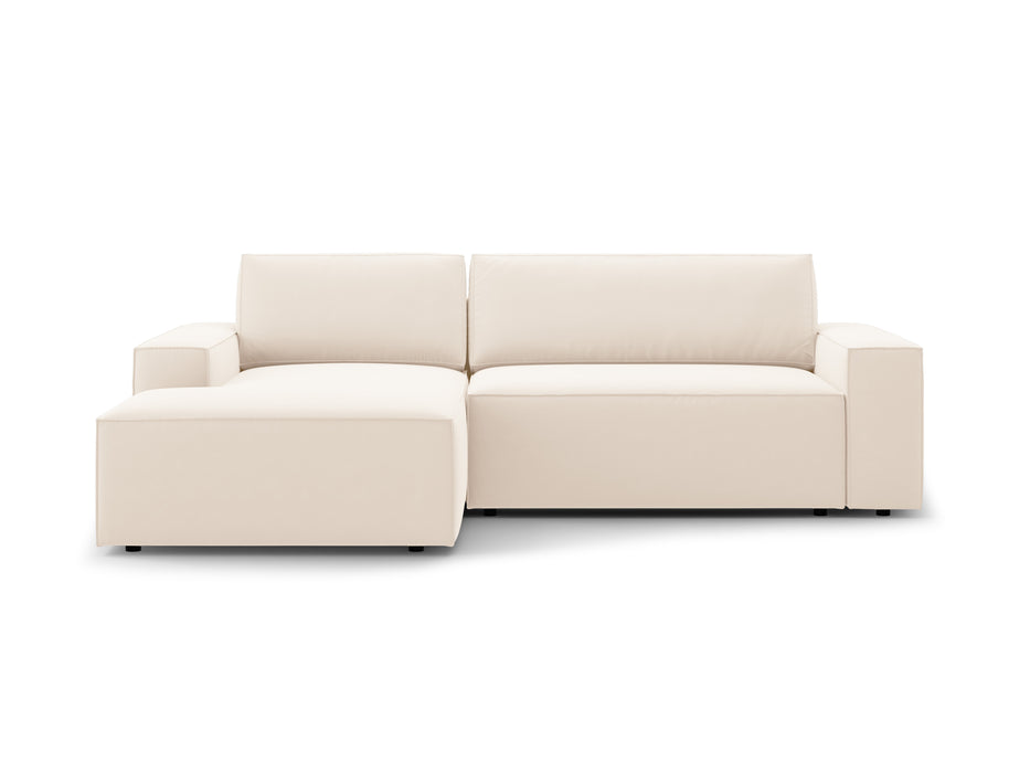 Velveto kampinė sofa-lova su dėže Jodie