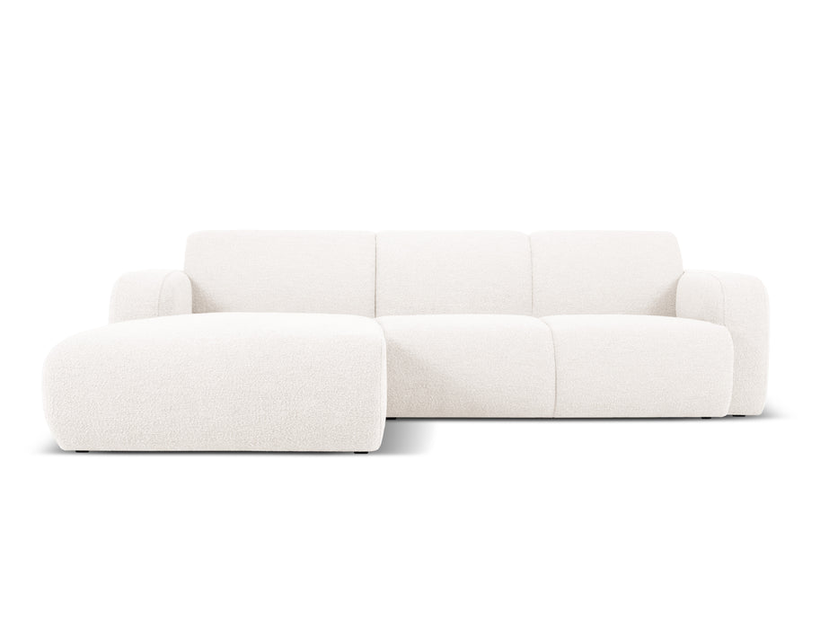 Boucle keturvietė kampinė sofa Molino