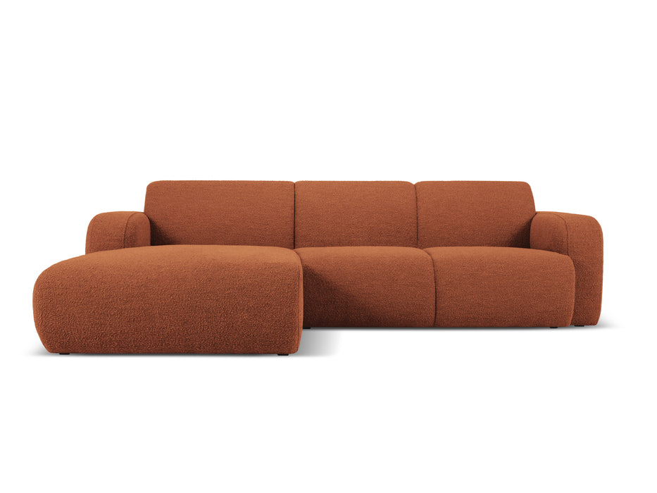Boucle keturvietė kampinė sofa Molino