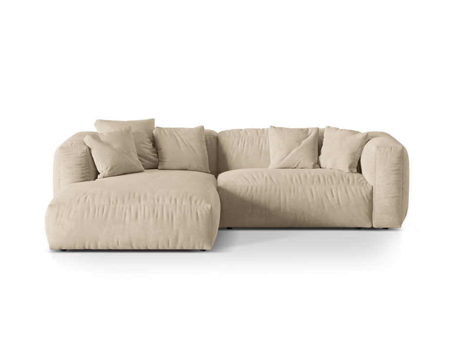 Kampinė dvivietė velveto sofa Martina