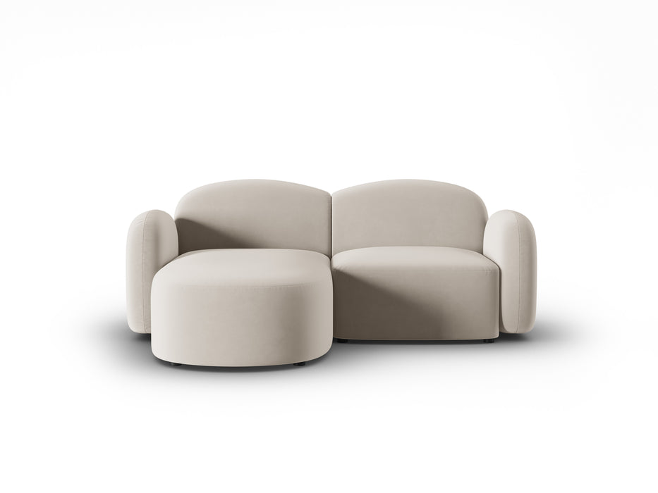 Aksominė trivietė kampinė sofa Blair