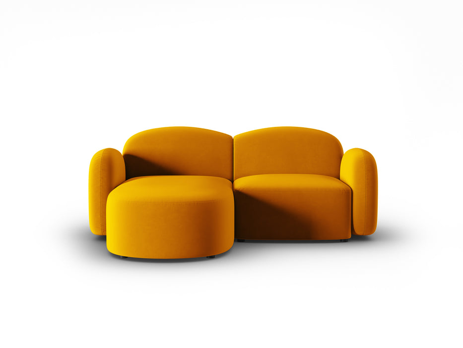 Aksominė trivietė kampinė sofa Blair