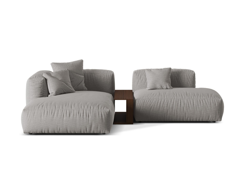 Corner two-seater sofa Martina with coffee table