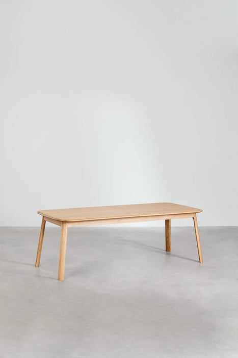 Retractable oak dining table Trever