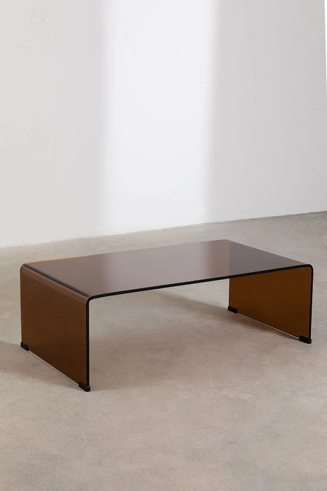 Clear glass coffee table Cris