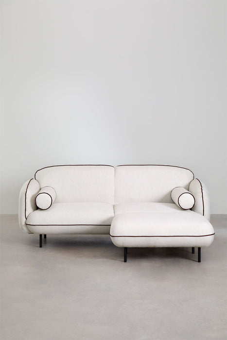 Trivietė sofa Biel su pufu