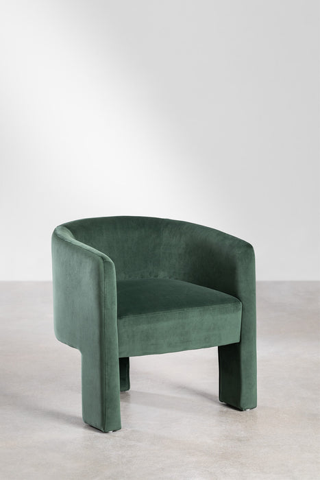 Velvet armchair Xastru
