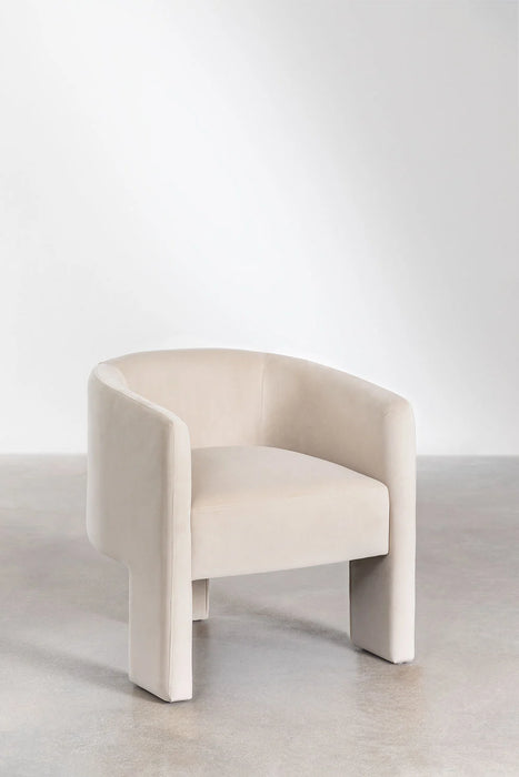 Velvet armchair Xastru