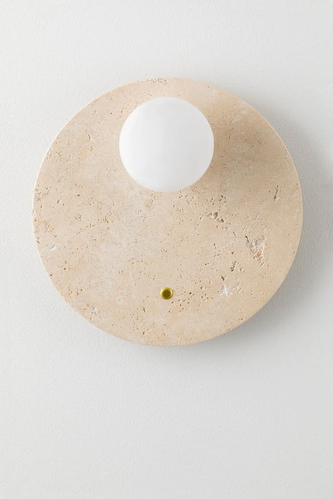 Wall lamp in Davis Travertino