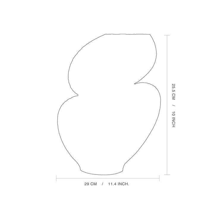 Handmade ceramic vase ELLIPSE N°1