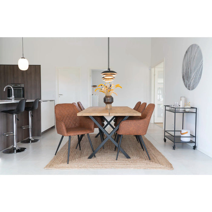 Set of two artificial leather chairs Harbo
