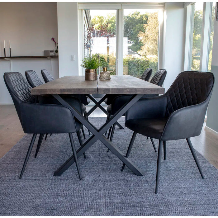 Set of two artificial leather chairs Harbo