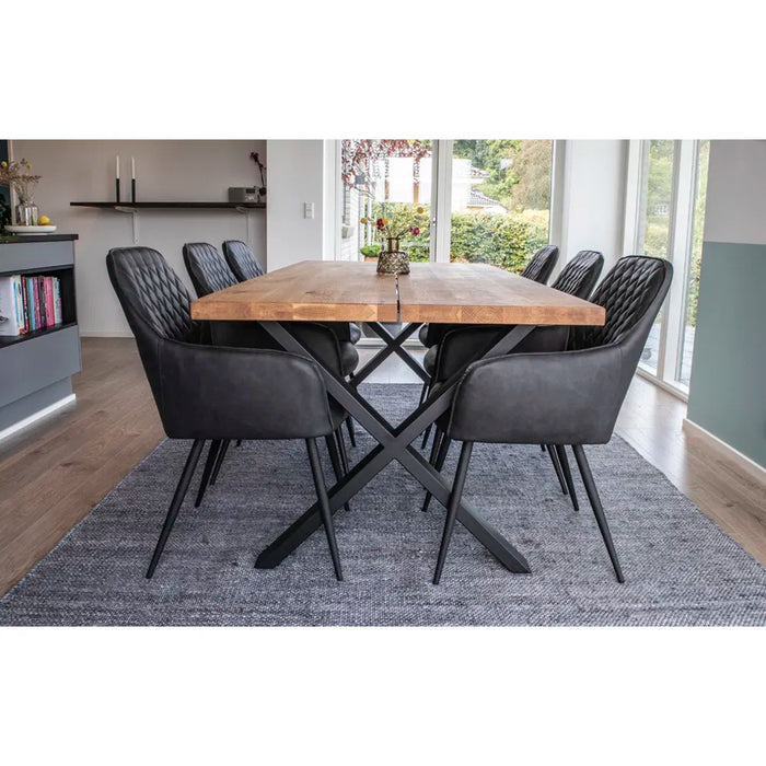 Set of two artificial leather chairs Harbo