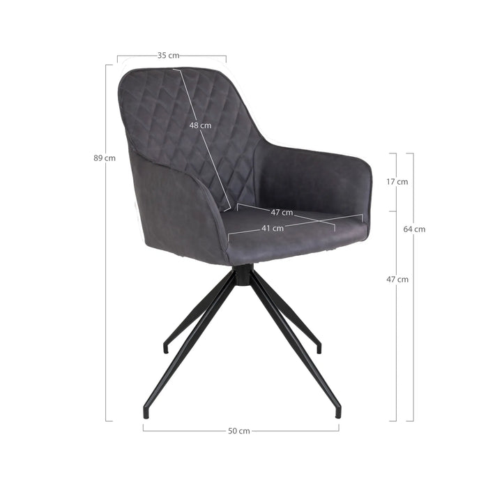 Dviejų kėdžių komplektas Harbo su sukimosi mechanizmu