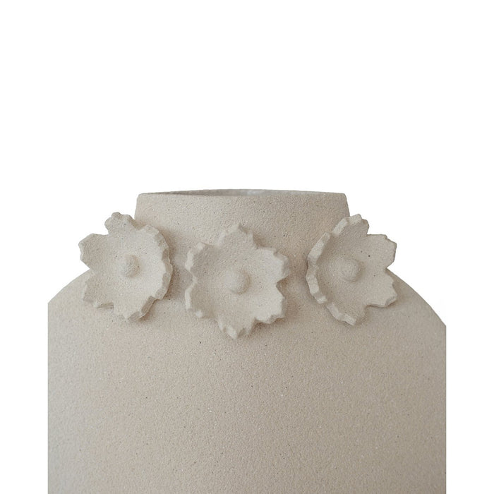 Handmade vase Sculptural Flowers