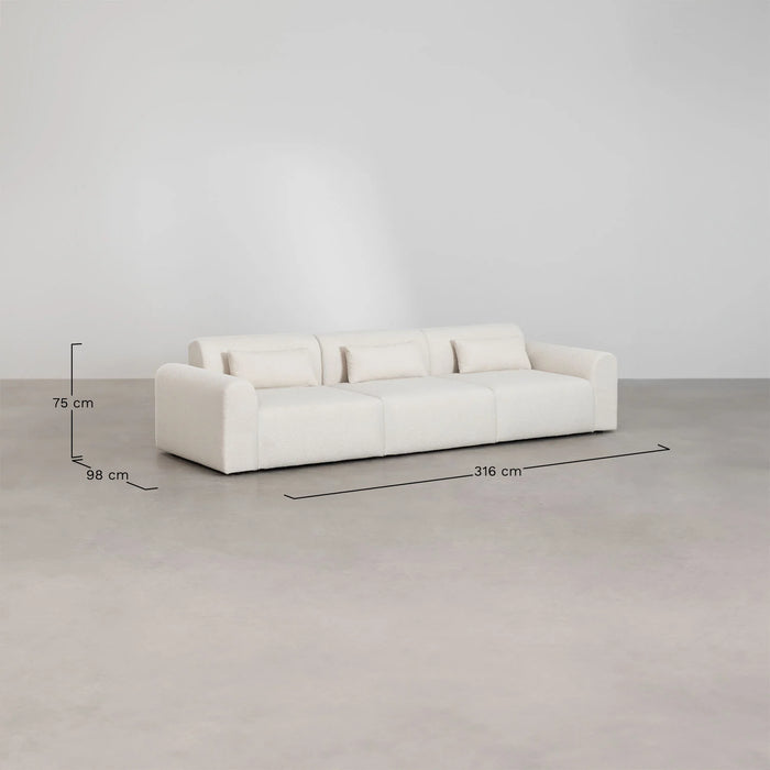 Three-piece modular sofa Borjan