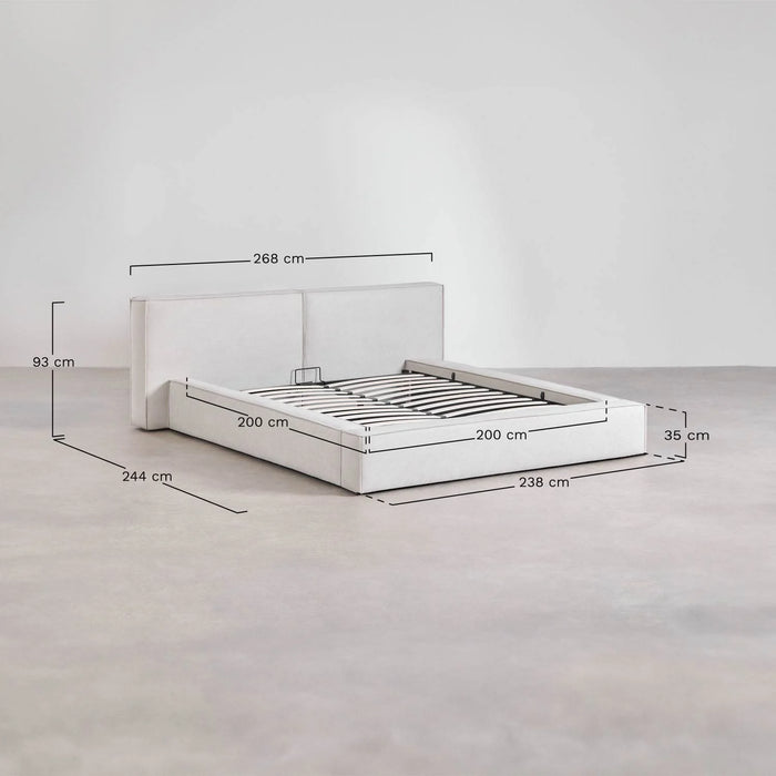 Lunari bed with bedding box