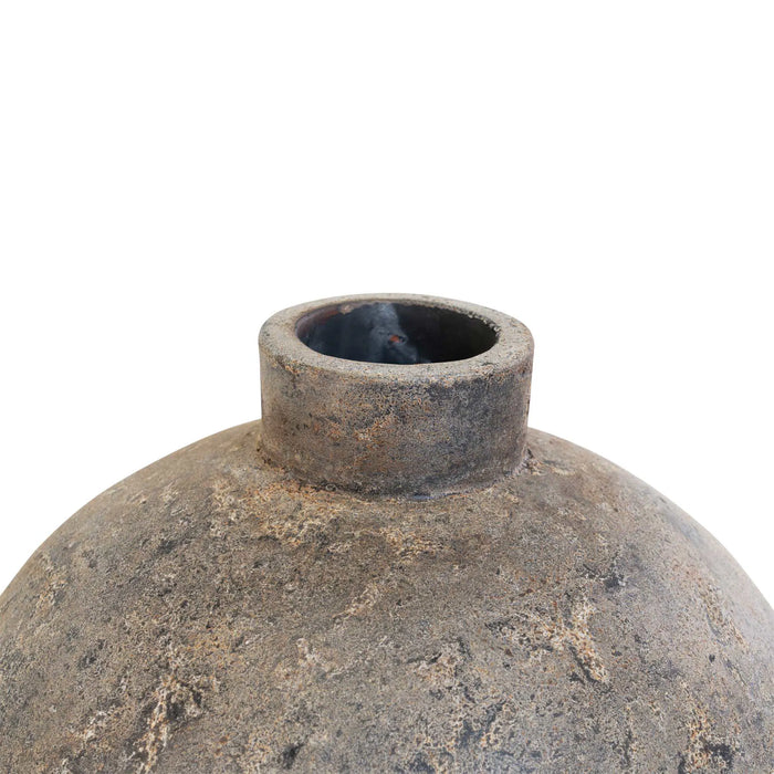 Terracotta decorative pot Corvo