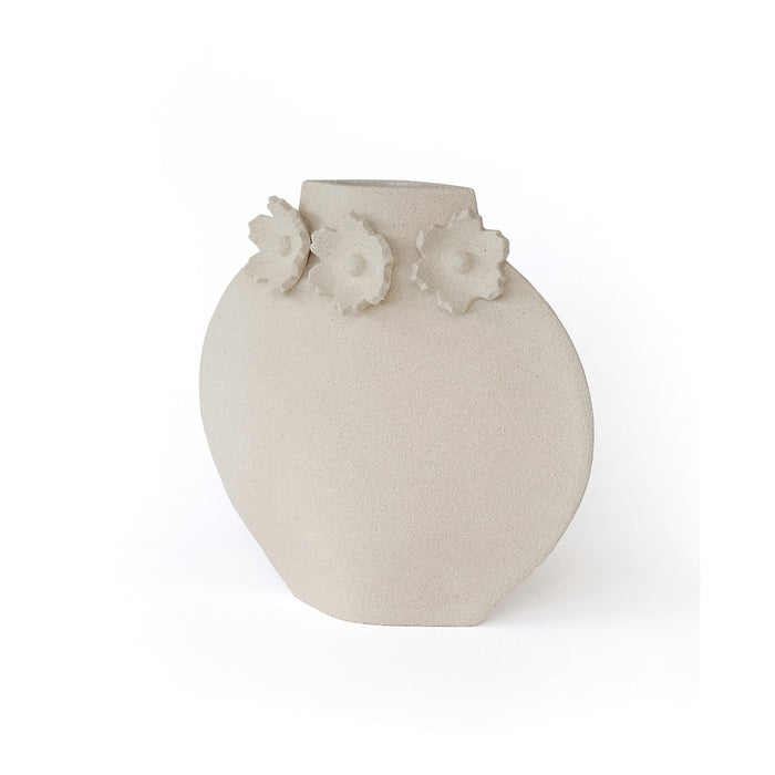 Handmade vase Sculptural Flowers