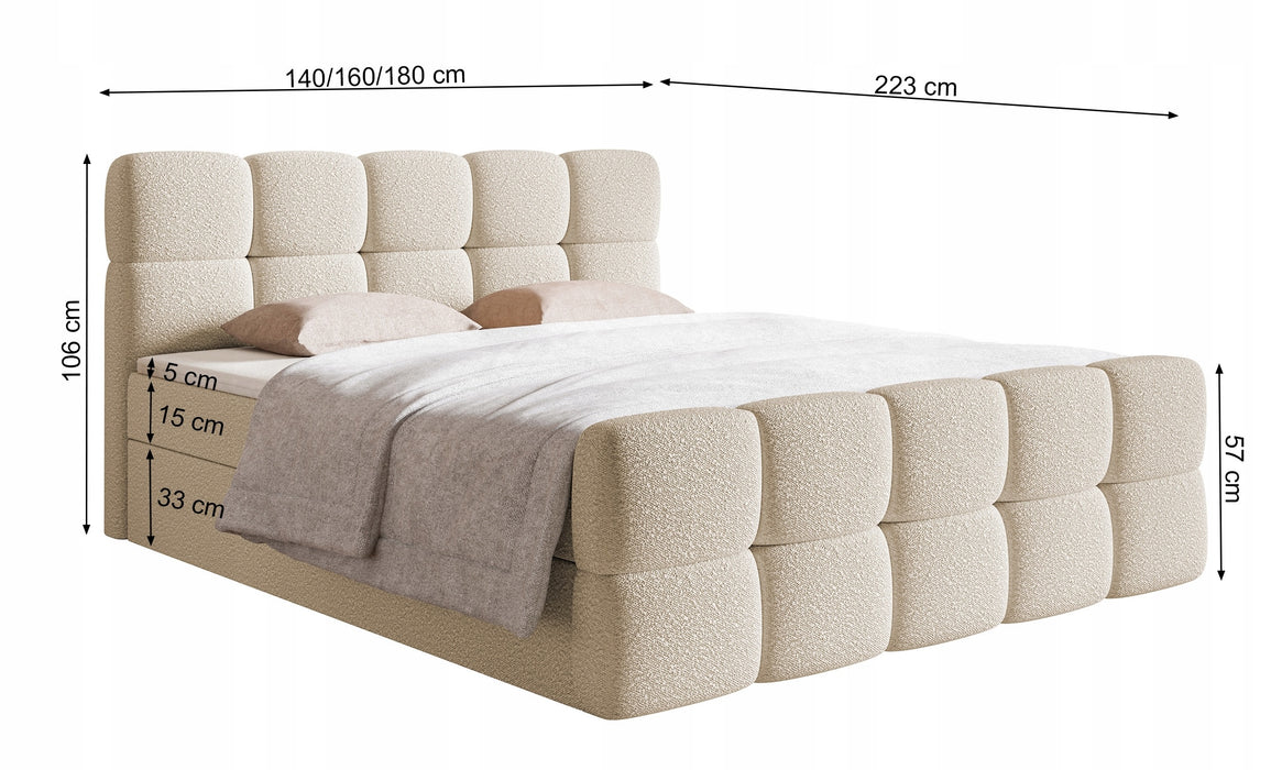Cloud bed with box for bedding