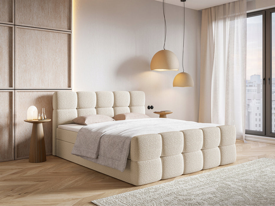 Cloud bed with box for bedding