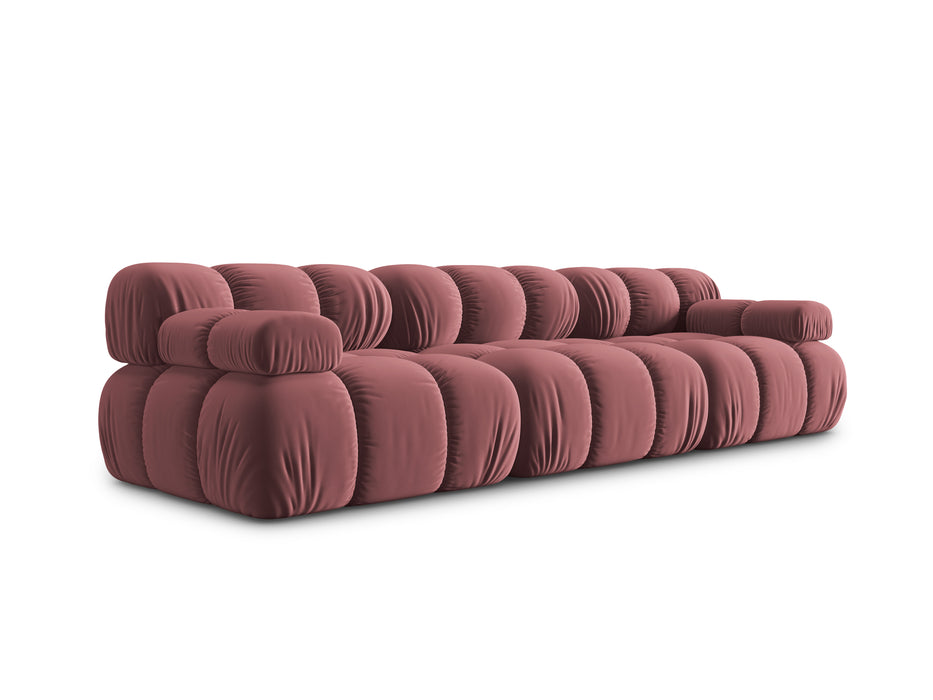 Velvet three-seater sofa Bellis