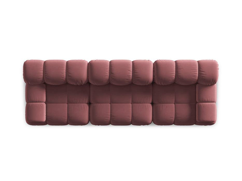 Velvet three-seater sofa Bellis