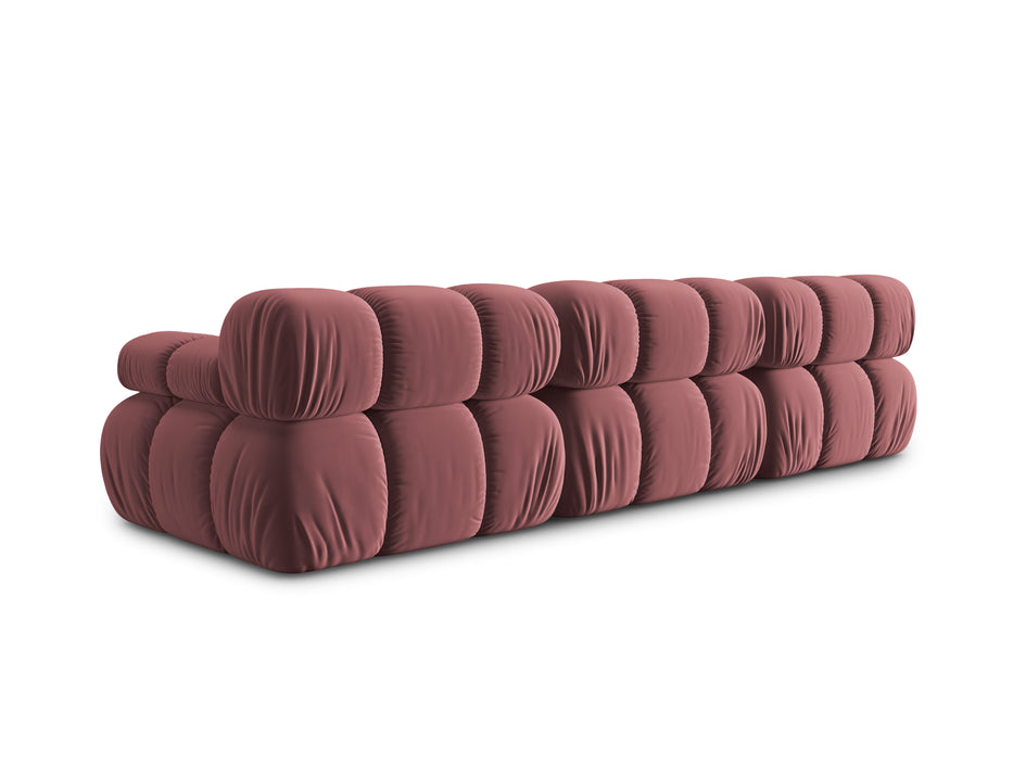 Velvet three-seater sofa Bellis