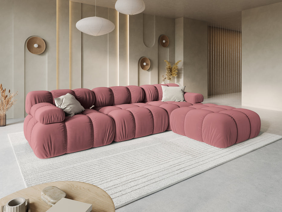 Velvet three-seater sofa Bellis