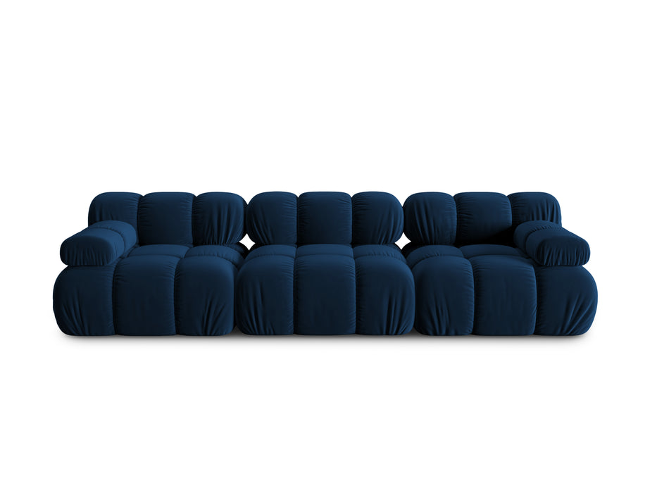 Velvet three-seater sofa Bellis