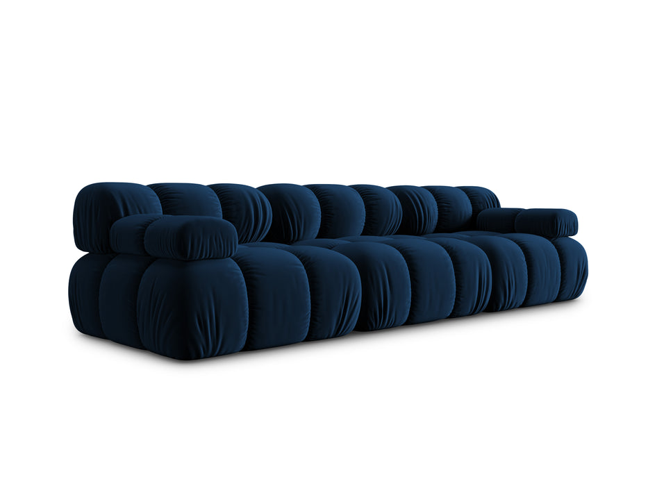 Velvet three-seater sofa Bellis