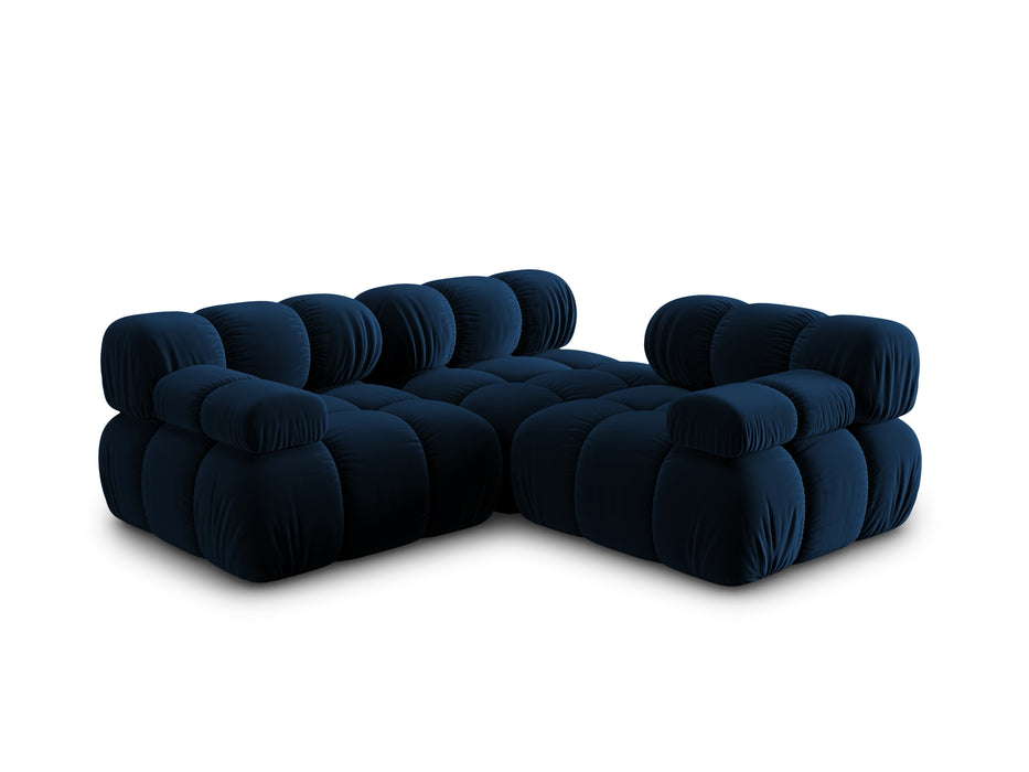 Velvet three-seater sofa Bellis