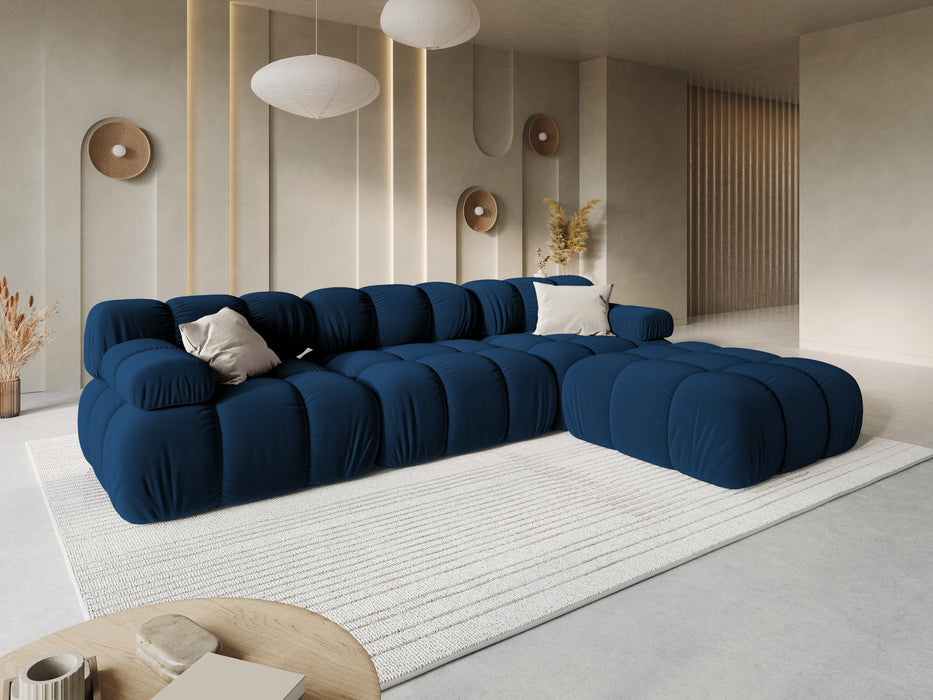 Velvet three-seater sofa Bellis