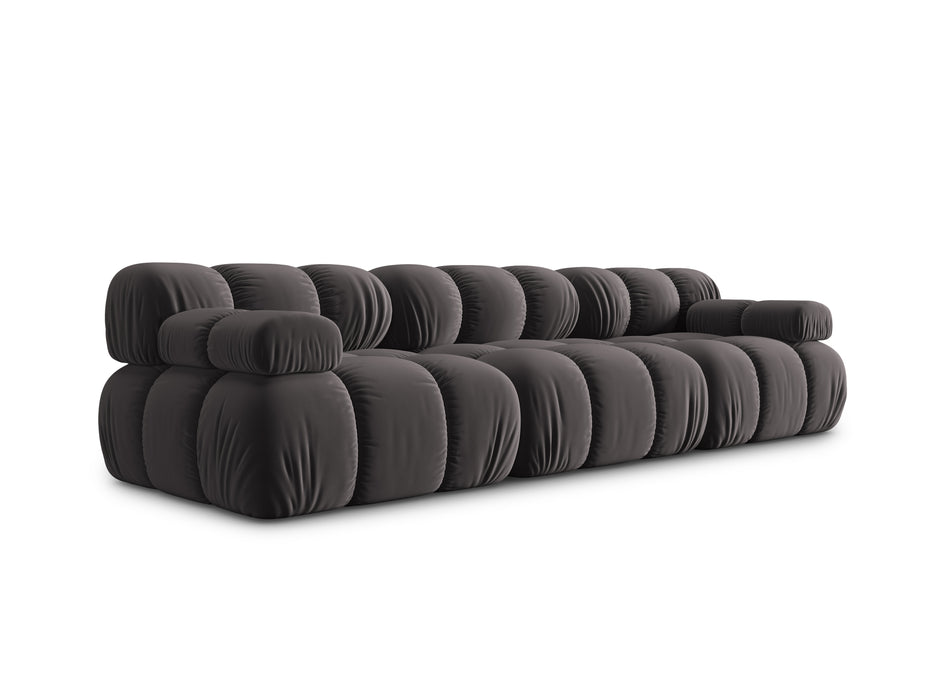 Velvet three-seater sofa Bellis