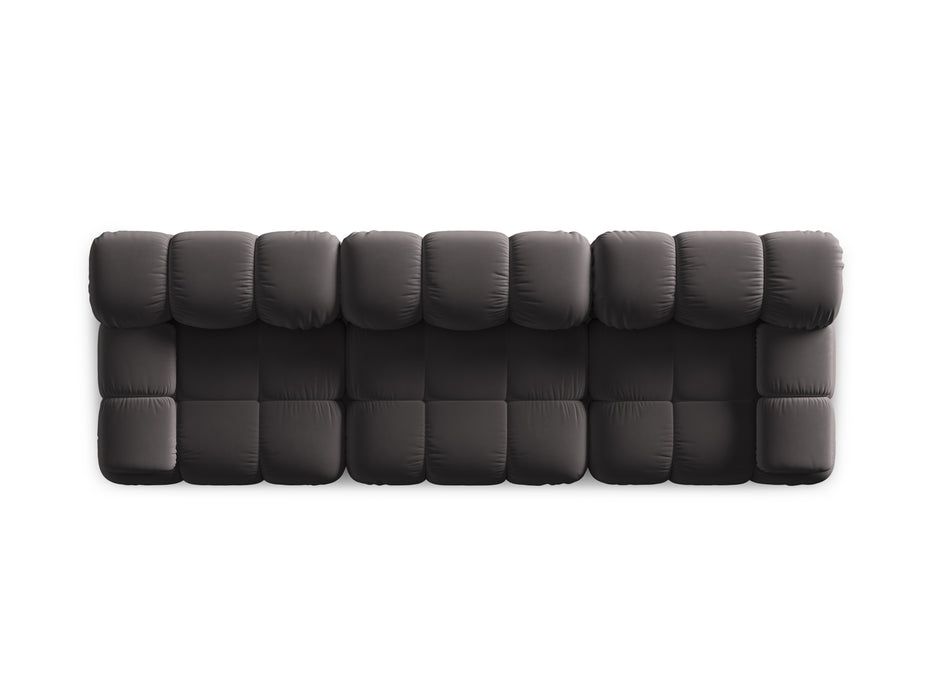 Velvet three-seater sofa Bellis