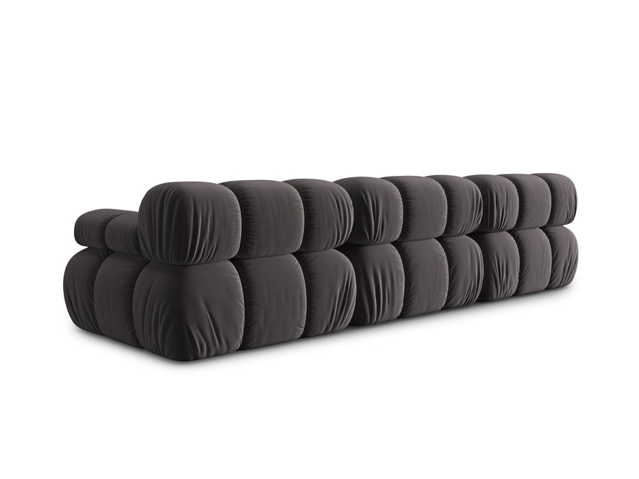Velvet three-seater sofa Bellis