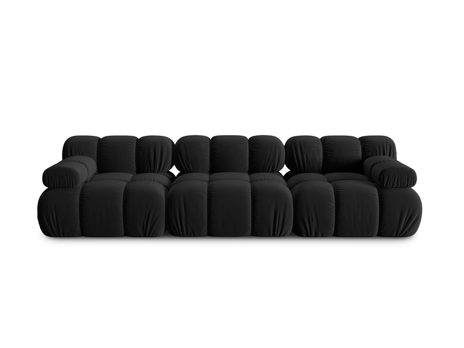 Velvet three-seater sofa Bellis