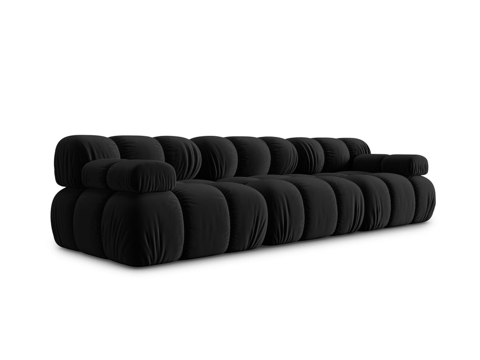 Velvet three-seater sofa Bellis