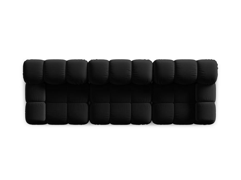 Velvet three-seater sofa Bellis