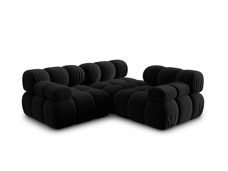 Velvet three-seater sofa Bellis