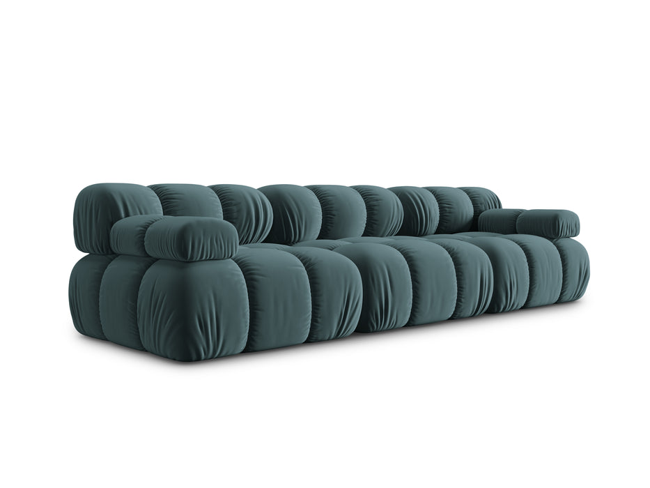 Velvet three-seater sofa Bellis