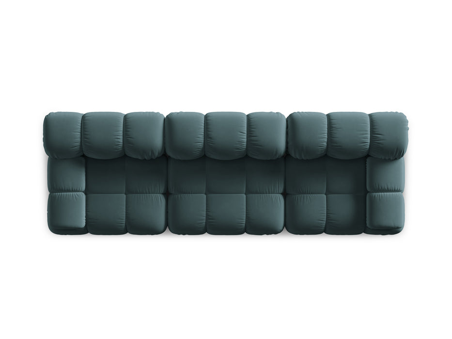 Velvet three-seater sofa Bellis